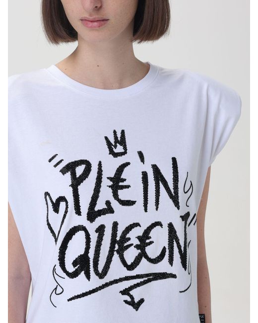 Philipp Plein White Sexy Pure Crystals-Embellished Sleeveless T-Shirt