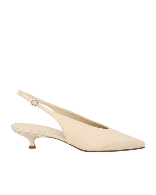 Aeyde Natural Slingback Pumps