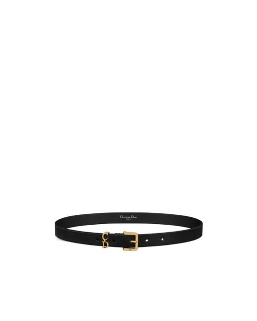 Dior White Christian Saddle Loop Belt