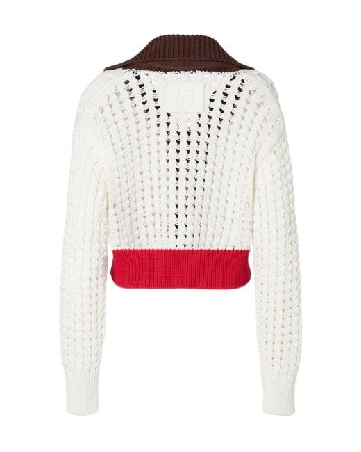 Fendi Red Cardigan