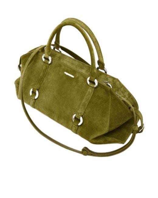 McQueen Green Farringdon Medium Tote Bag