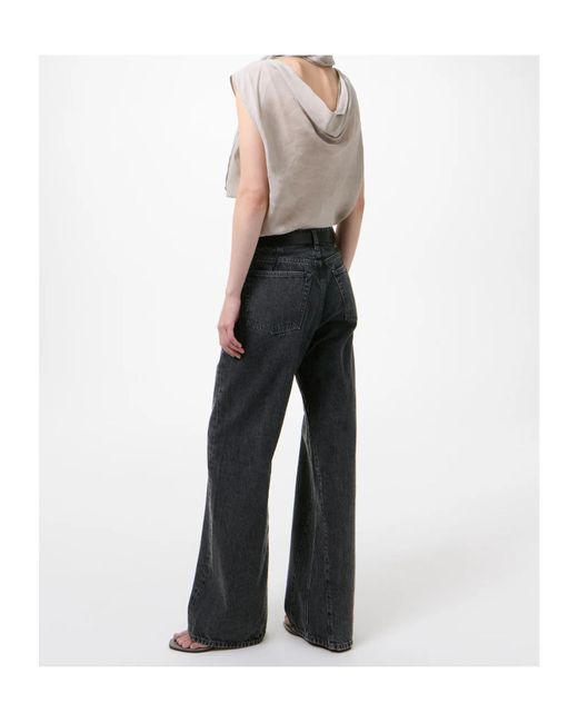 Our Legacy Black Treble Cut Wide Leg Jeans