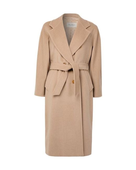 Max Mara Natural Long-Sleeved Coat