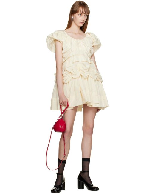 Simone Rocha White Hanging Earrings