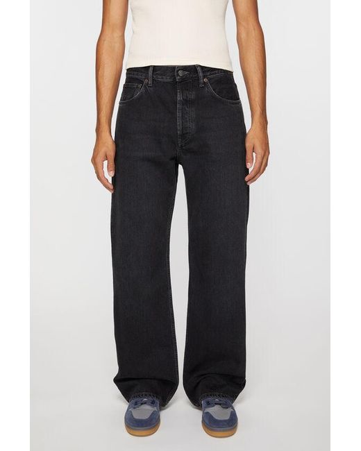 Acne Blue Loose Fit Jeans for men