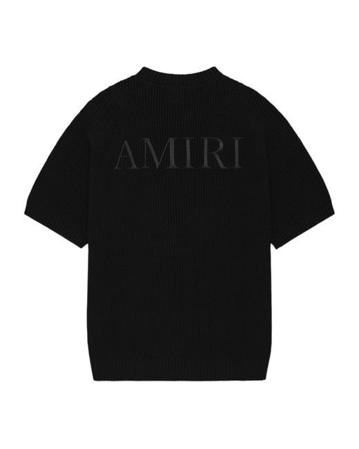 Amiri Black Logo-Print T-Shirt for men