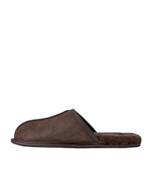 Ugg Brown Round Toe Slippers for men