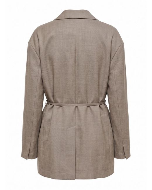 Brunello Cucinelli Brown Long-Sleeve Blazer