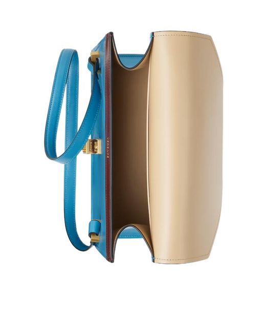 Versace Blue Severine Flap Shoulder Bag