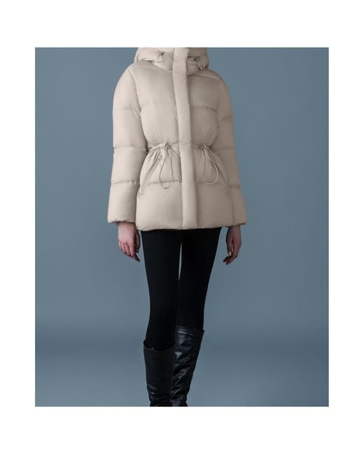 Mackage Gray Long-Sleeved Down Jacket