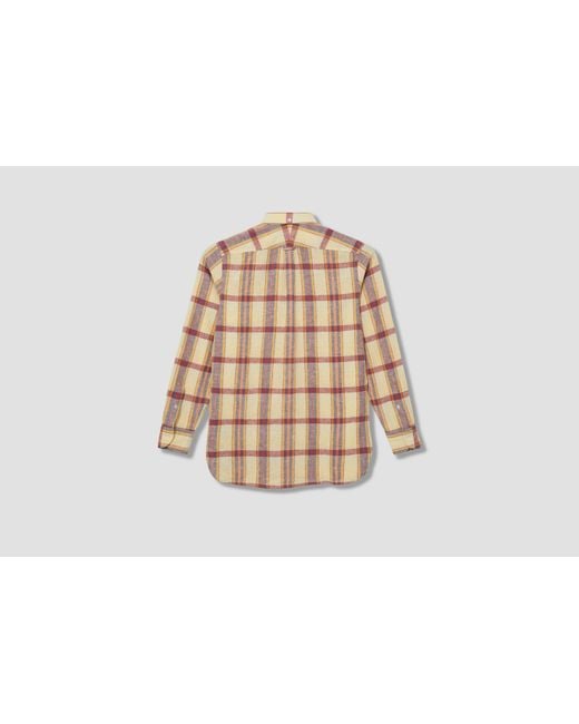 Drake's Natural Long Sleeve Shirt for men
