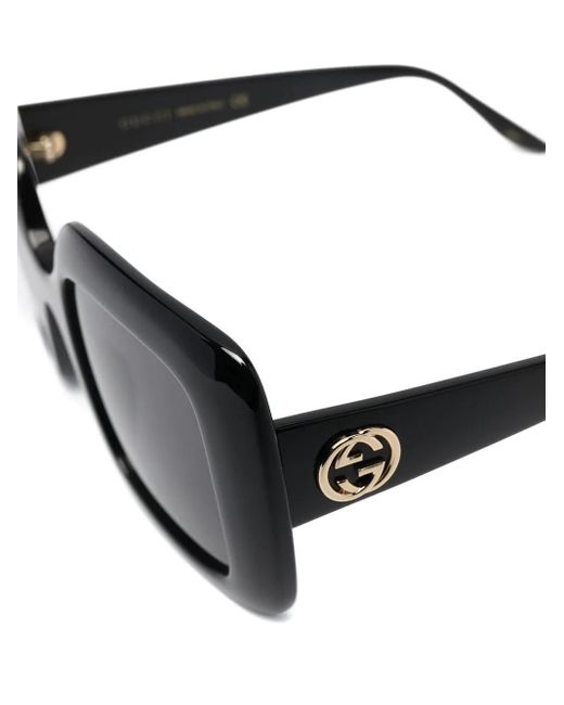 Gucci Black Eyewear Square Frame Sunglasses