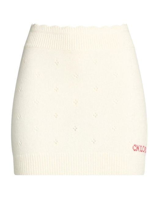 Chloé Natural Mini Skirts