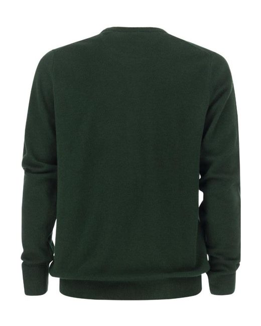 Polo Ralph Lauren Green Polo Pony Embroidered Knitted Jumper for men