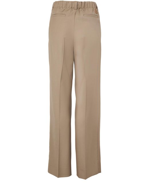 Moncler Natural Wool Trousers