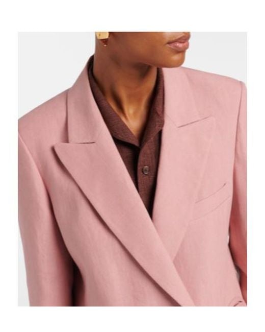 Blazé Milano Pink Classic Loose-Fit Blazer
