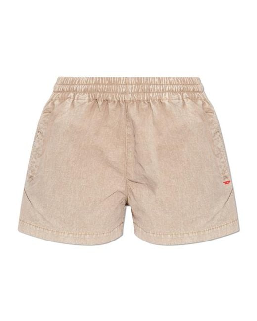 DIESEL Natural S-Unny Oval D Logo Shorts