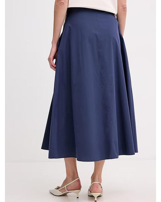 Weekend by Maxmara Blue Poplin Skirt