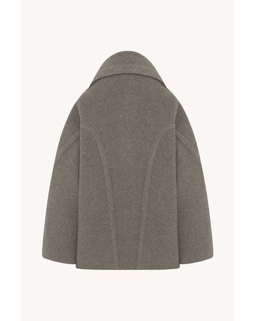 The Row Brown Temur Virgin Wool Coat