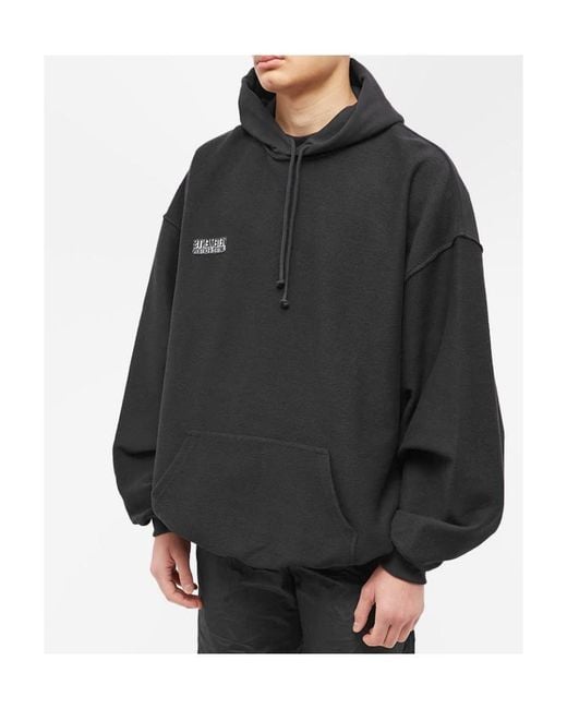 Vetements Black Inside Out Oversized Hoodie for men