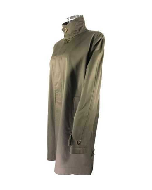 Dunhill Green Standing Collar And Long-Sleeved Windbreaker for men