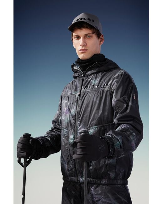 Moncler Black Nylon Gloves for men