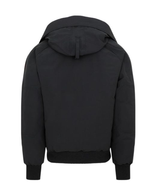 Canada Goose Black Chilliwack Hooded Bomber Jacket for men