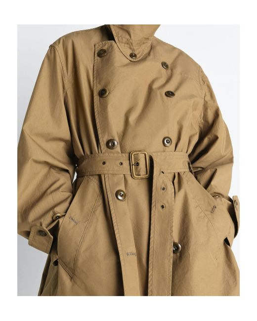 Lemaire Natural Cropped Trench Coat