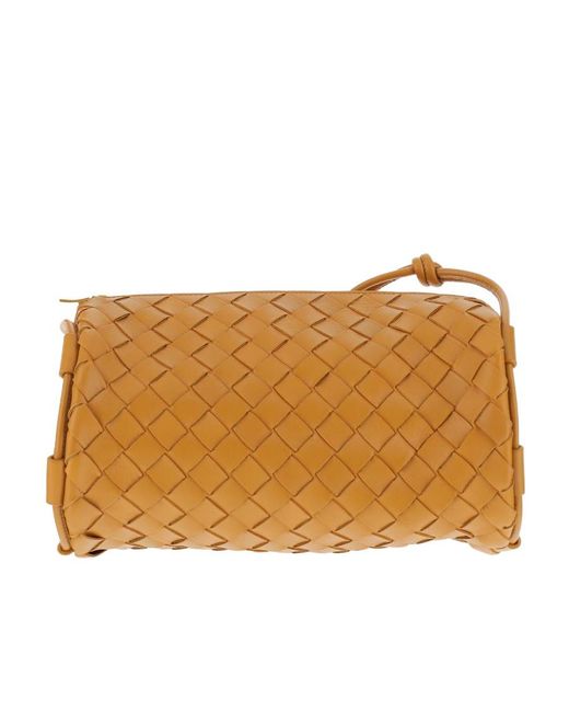 Bottega Veneta Brown Intreciato Knitted Shoulder Bag