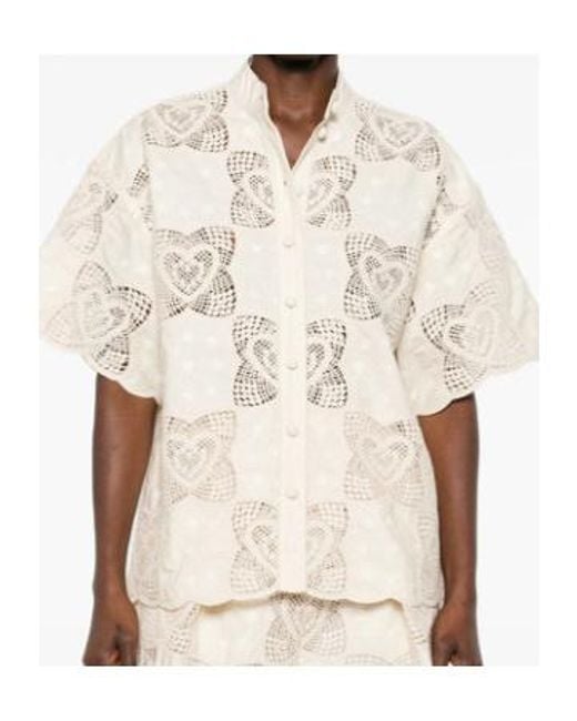 Zimmermann White Wanderlust Buttoned Shirt