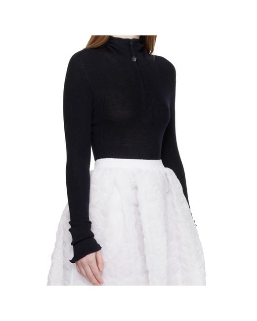 CECILIE BAHNSEN Black Hooded Sweater
