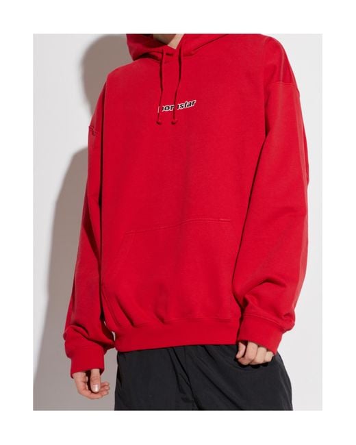 Vetements Red Hoodies for men
