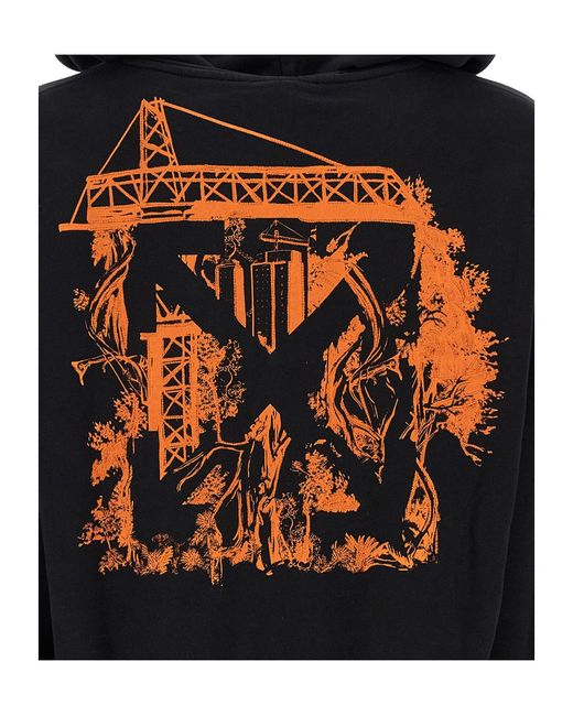 Off-White c/o Virgil Abloh Black 'City Nature' Hoodie for men