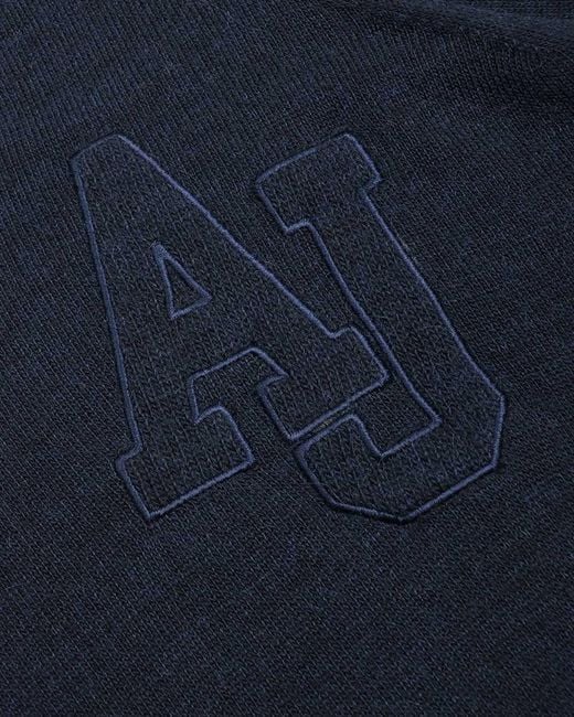 Armani Jeans Blue V-Neck Long-Sleeved Pullover for men