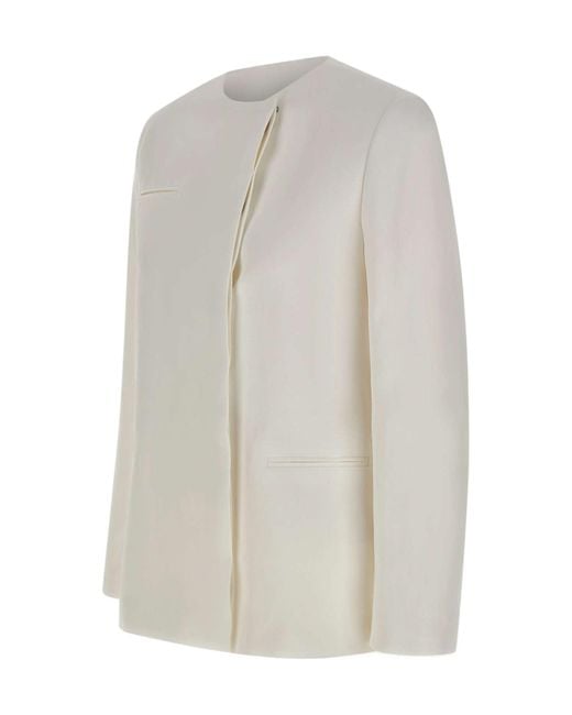 Loulou de Saison White Bono Asymmetric Jacket