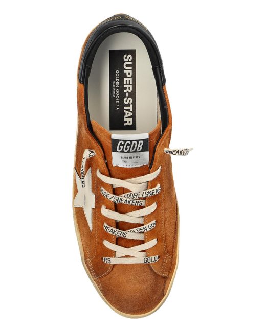 Golden Goose Deluxe Brand Brown Super Star Low-Top Sneakers for men