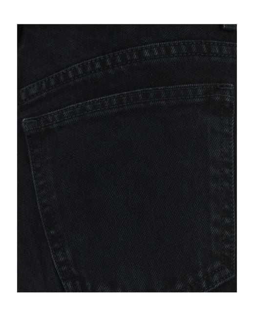 Khaite Black Straight-Leg Jeans