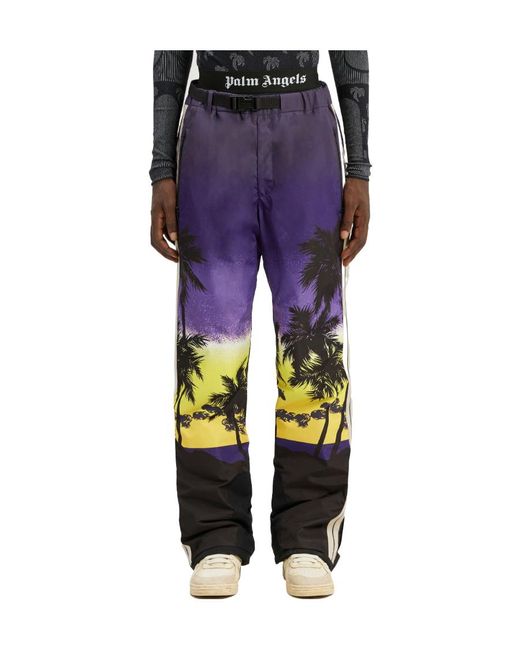 Palm Angels Multicolor Palm Sunset Elasticated Waistband Ski Pants for men