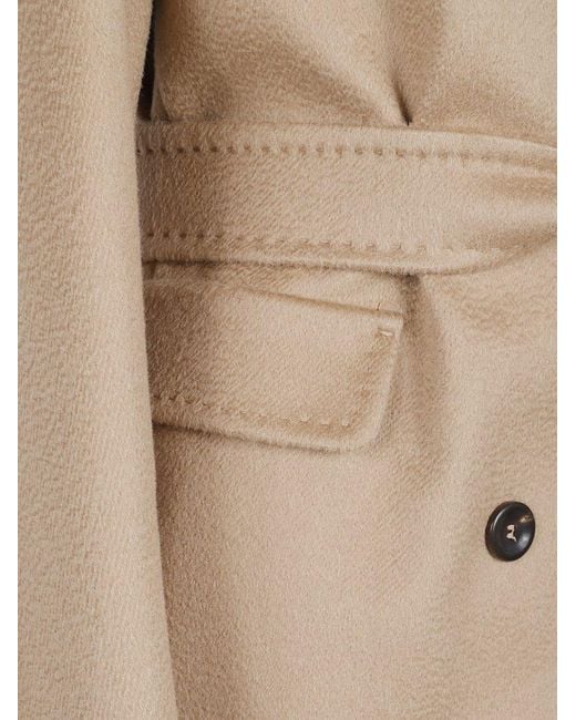 Max Mara Natural Belted Coats