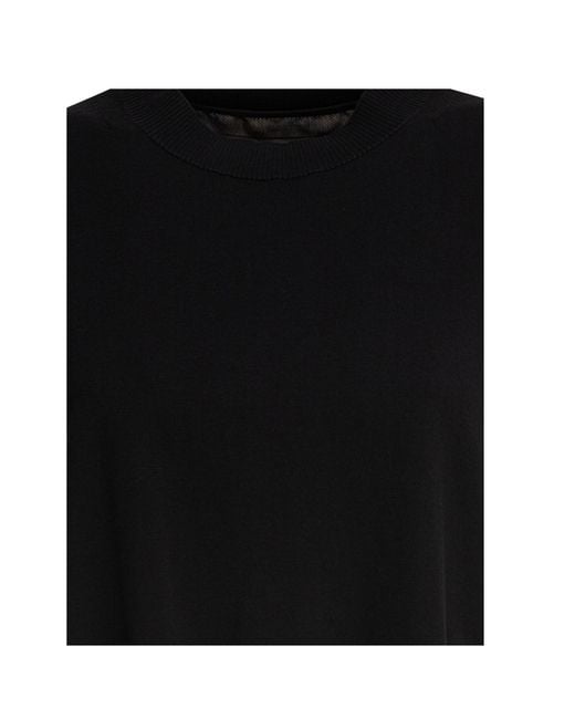 Sacai Black Printed Sleeveless Top