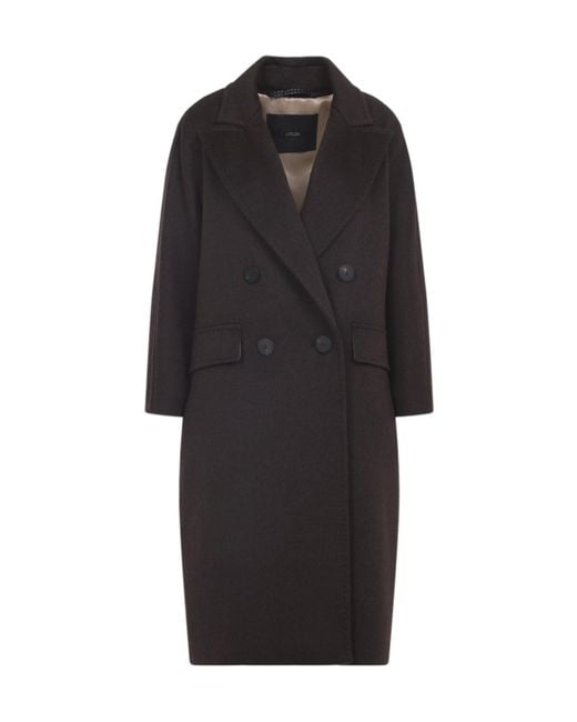 Max Mara Black Atelier Angus Double-Breasted Coat