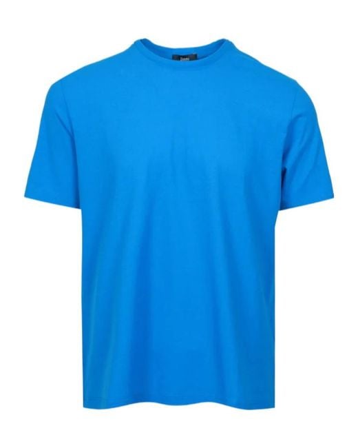 Herno Blue Crew-Neck T-Shirt for men
