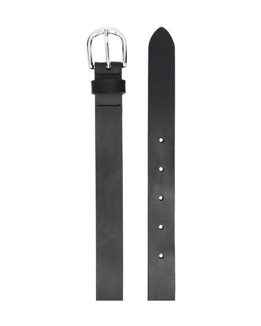 Isabel Marant White Zap Leather Belt