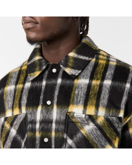 Represent Green Stylish Lapel Casual Jacket for men