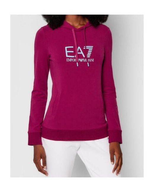 EA7 Purple Logo Details Sweater