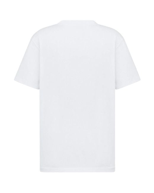 Dior White Short-Sleeved T-Shirt for men
