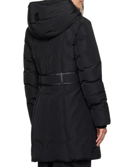 Mackage Black Hooded Down Jacket