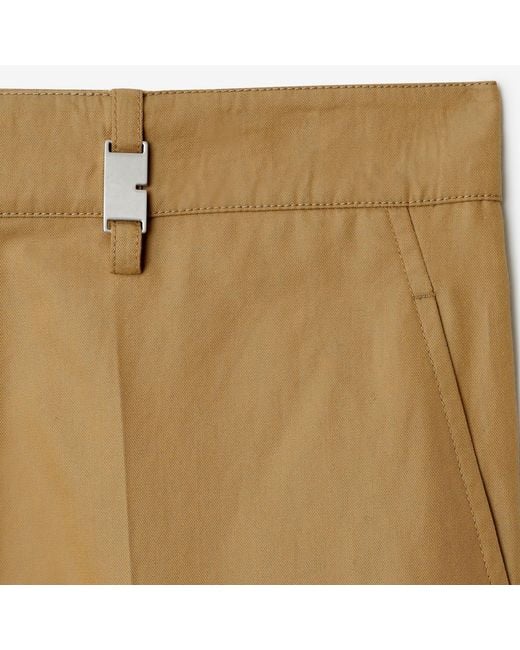 Burberry Natural Buckle-Detailed Straight-Leg Trousers for men