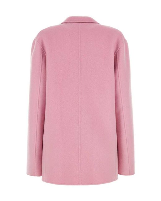 Philosophy Di Lorenzo Serafini Pink Double-Breasted Long-Sleeved Blazer