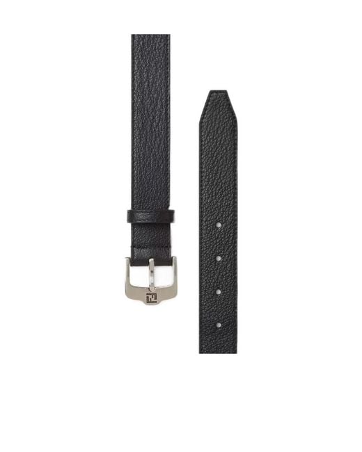 Fendi White Logo-Buckle Leather Belt for men